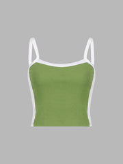 Contrast Trim Cami Top