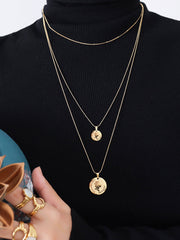 Queen Coin Layered Necklace