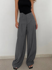 Leisure Pleated Wide Leg Dress Pants