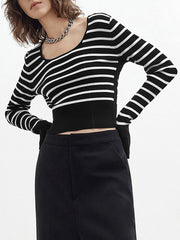 Interrupted Stripes Sweater