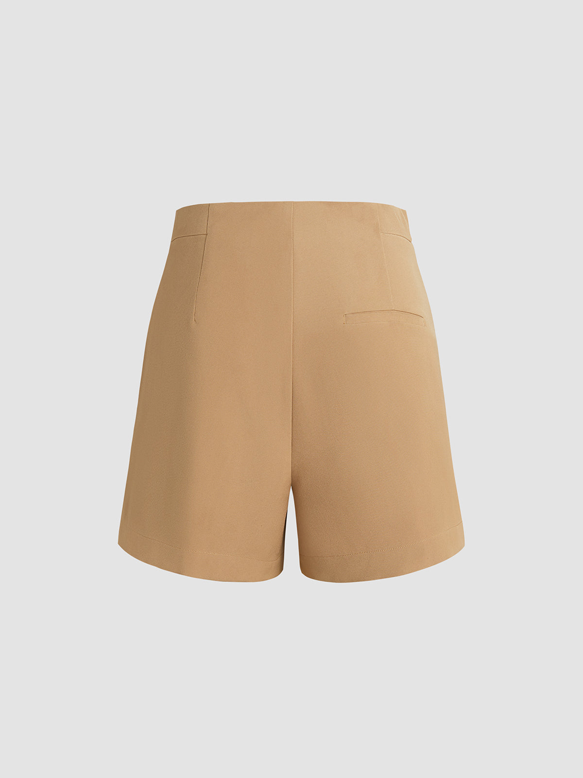 High Waisted Triple Button Trouser Shorts