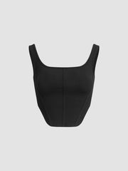 Basic Corset Tank Crop Top