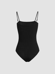 Solid Ribbed Bodysuit