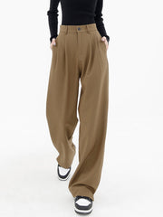 Fitted Baggy Wide Leg Pants