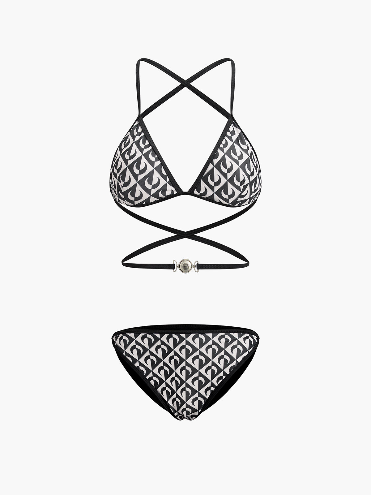 Two Tone Moon Bikini Set