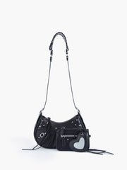 Rivet Decor Shoulder Bag