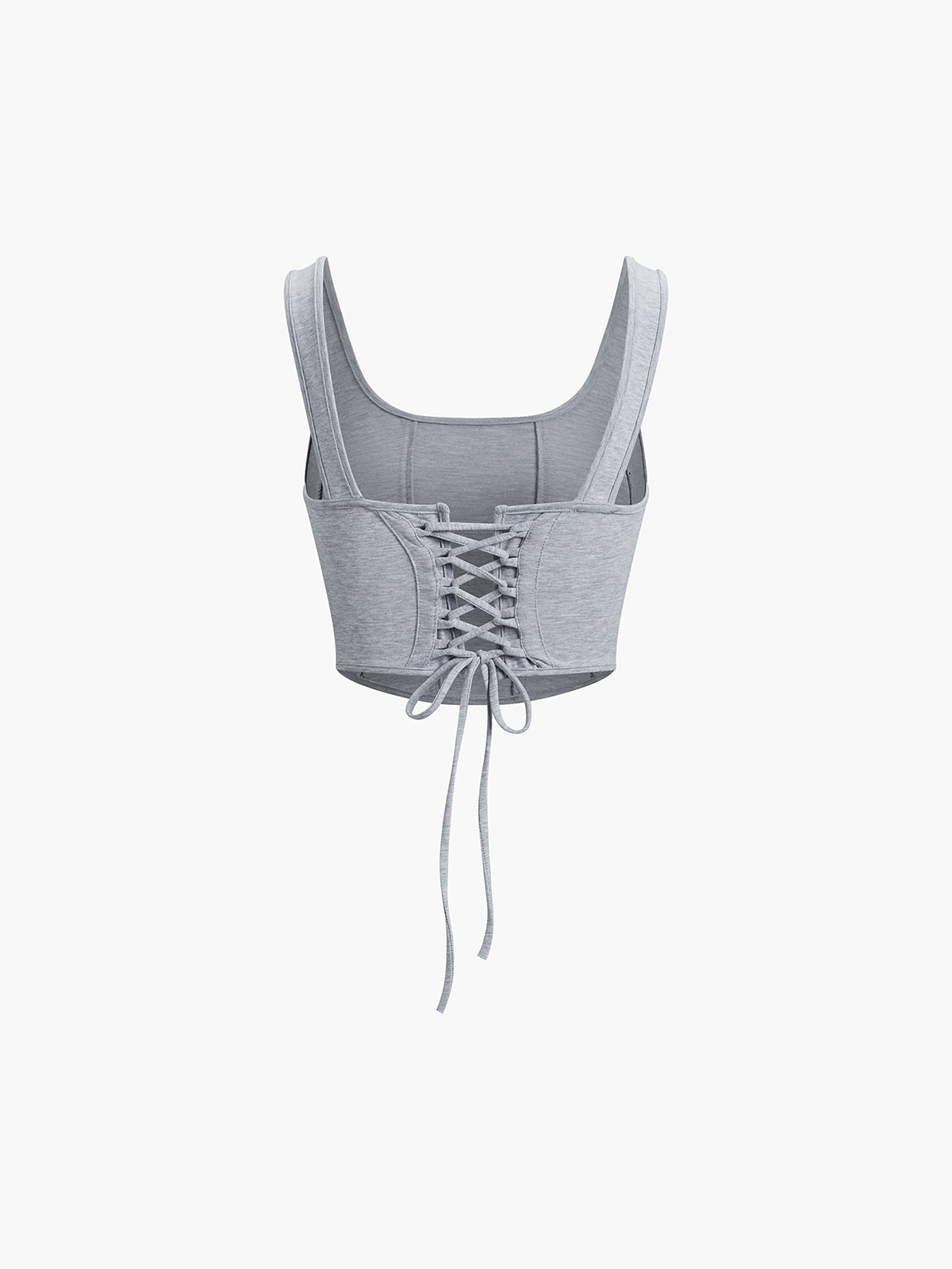 Criss Cross Tie Crop Corset Top