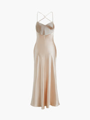 Camille Satin Slip Long Dress