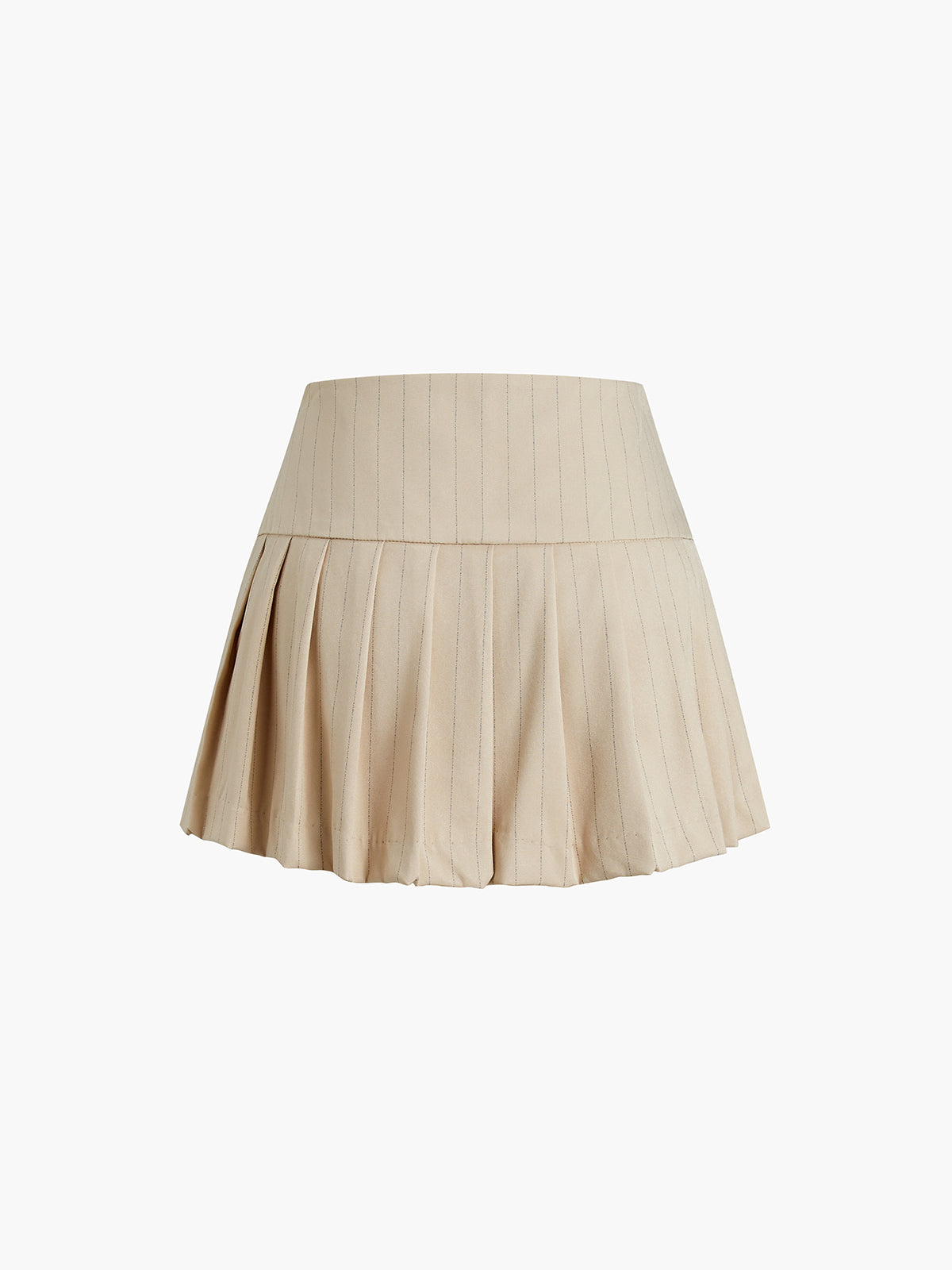 Pleated Pinstripe Skort