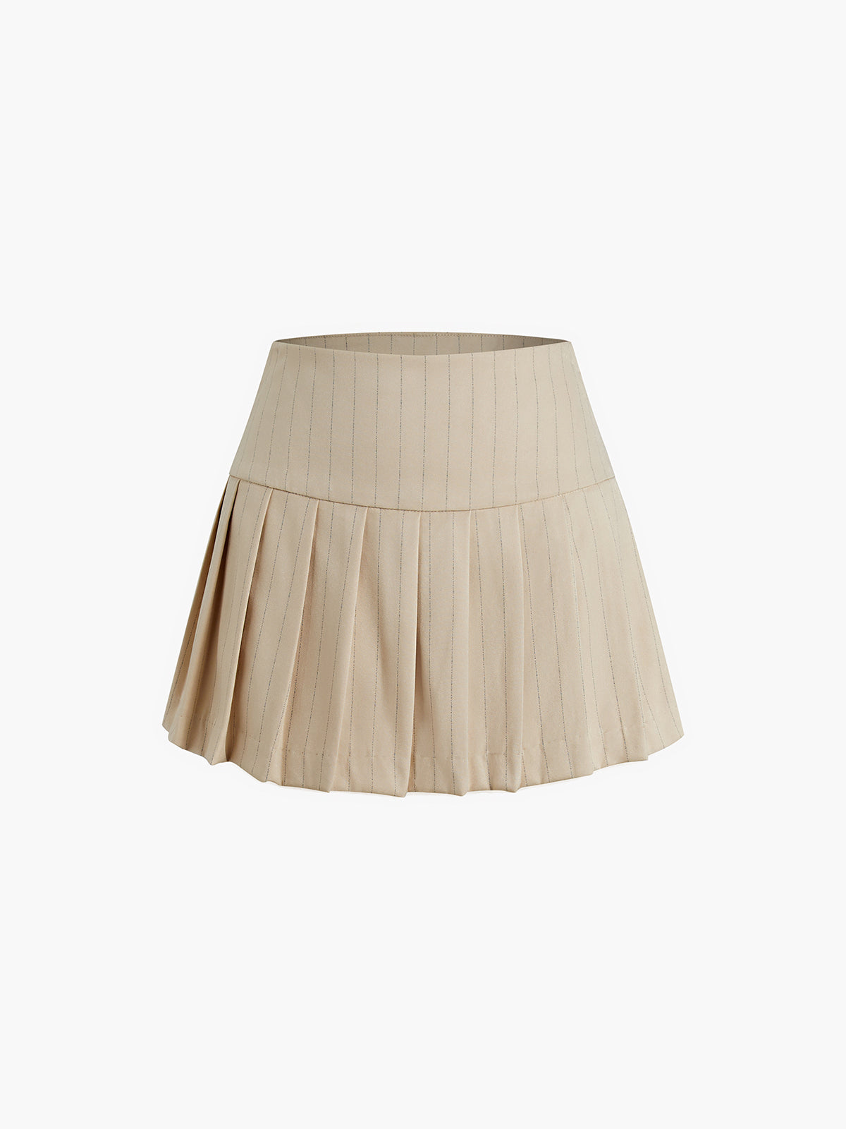 Pleated Pinstripe Skort