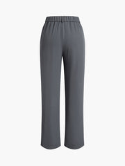 Utility Buttoned Straight Leg Pants