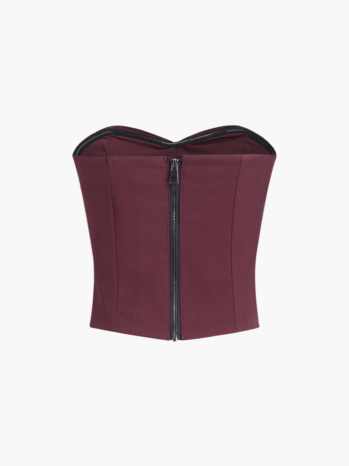 Sweetheart Zippered Corset Top