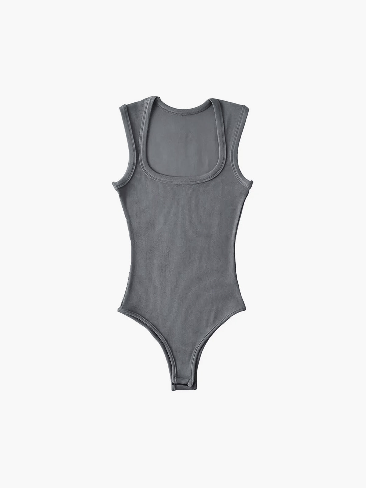 Solid Square Neck Bodysuits