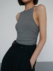 Basic Ruched Tank Top