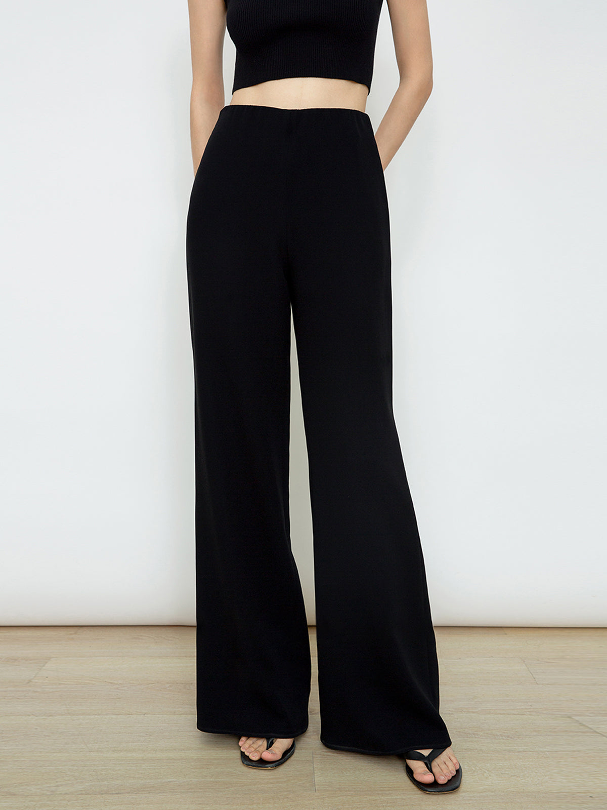 Effortless Full Length Wide Leg Pants