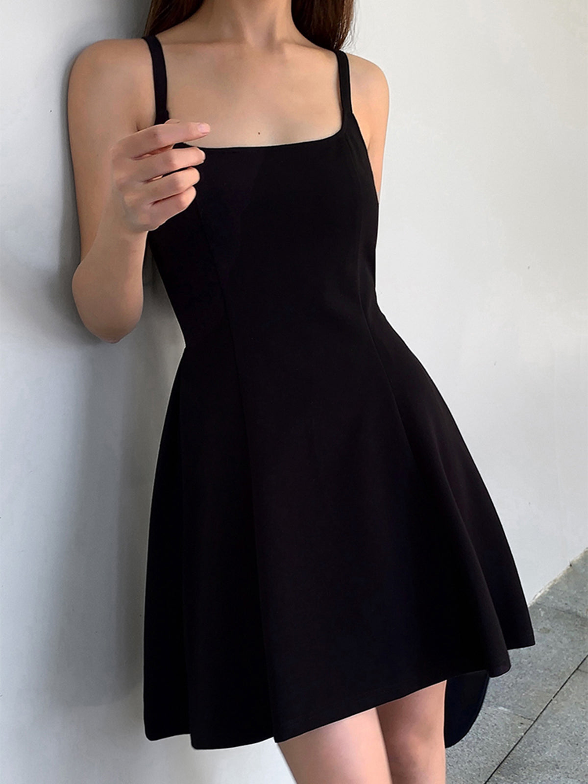 Classy Square Neck Short Dress