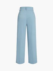 Utility Buttoned Straight Leg Pants