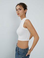 Basic Cap Sleeve Crop Top