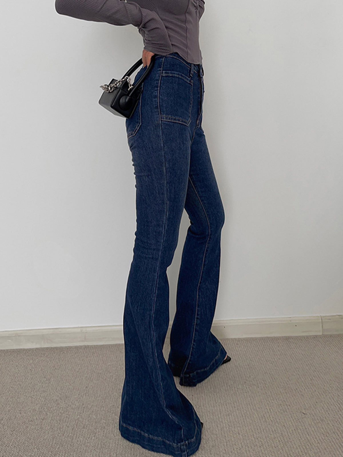 Utility Flared Jeans