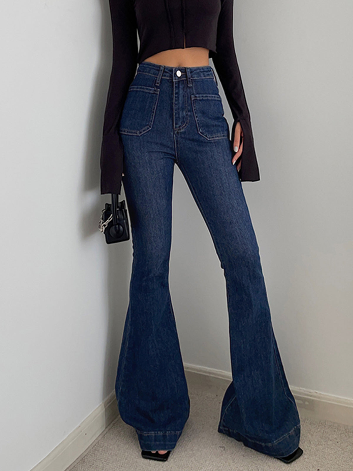 Utility Flared Jeans