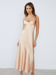 Camille Satin Slip Long Dress