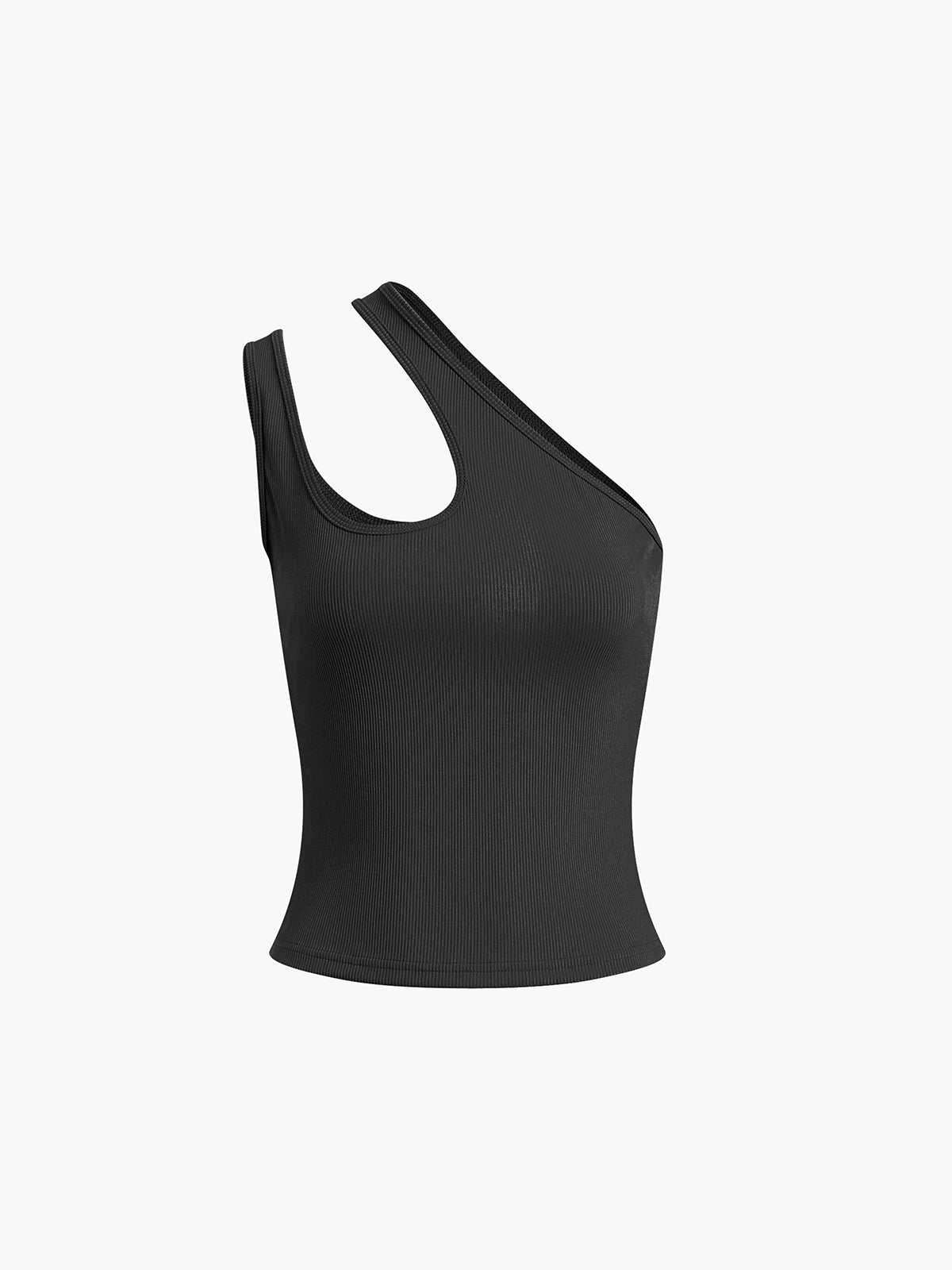 Asymmetrical Strap Cutout Tank Top