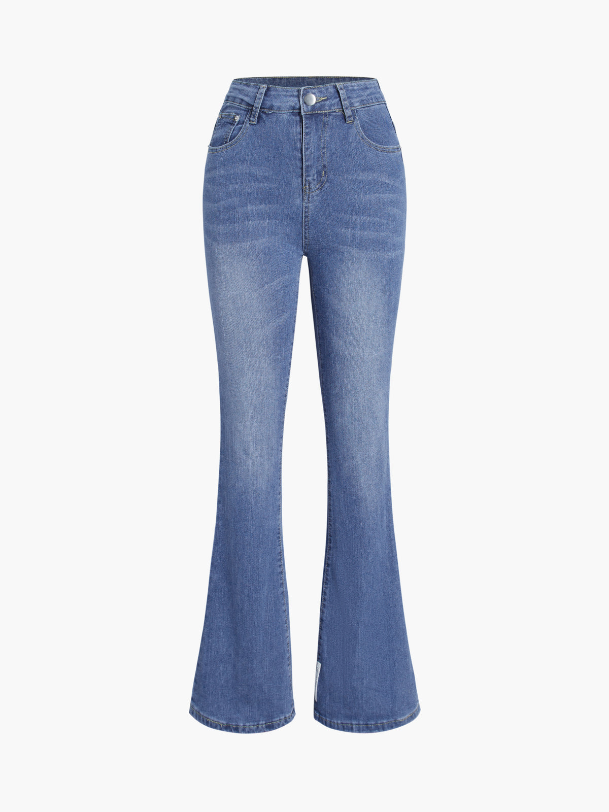 Utility Denim Flared Jeans