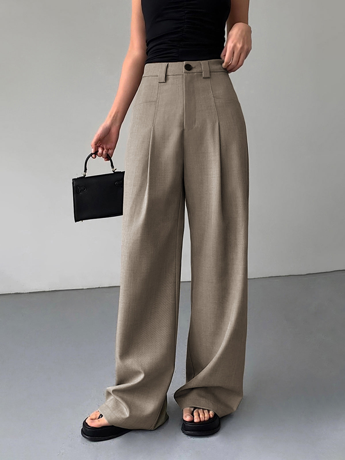 Divine Pleat Wide Leg Dress Pants