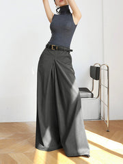 Oversized Pleat Wide Leg Pants