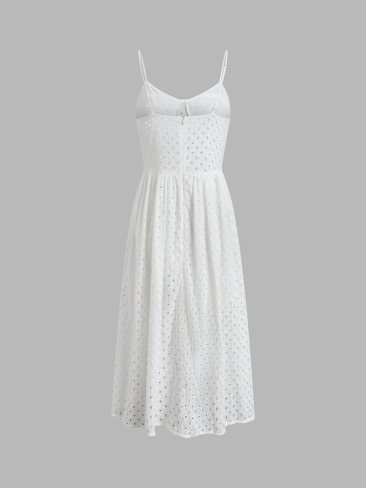 Floral Eyelet Midi Sundress