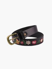 Embroidered Floral Belt