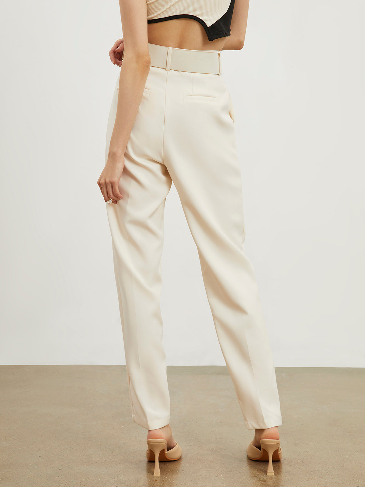 Utility Belted Straight Leg Pants