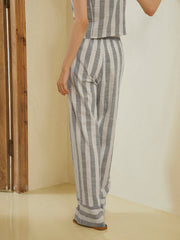 Utility Pinstripe Straight Leg Pants