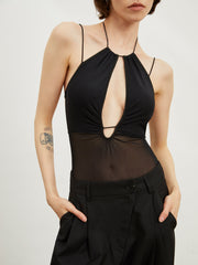 Open Back Strappy Bodysuit