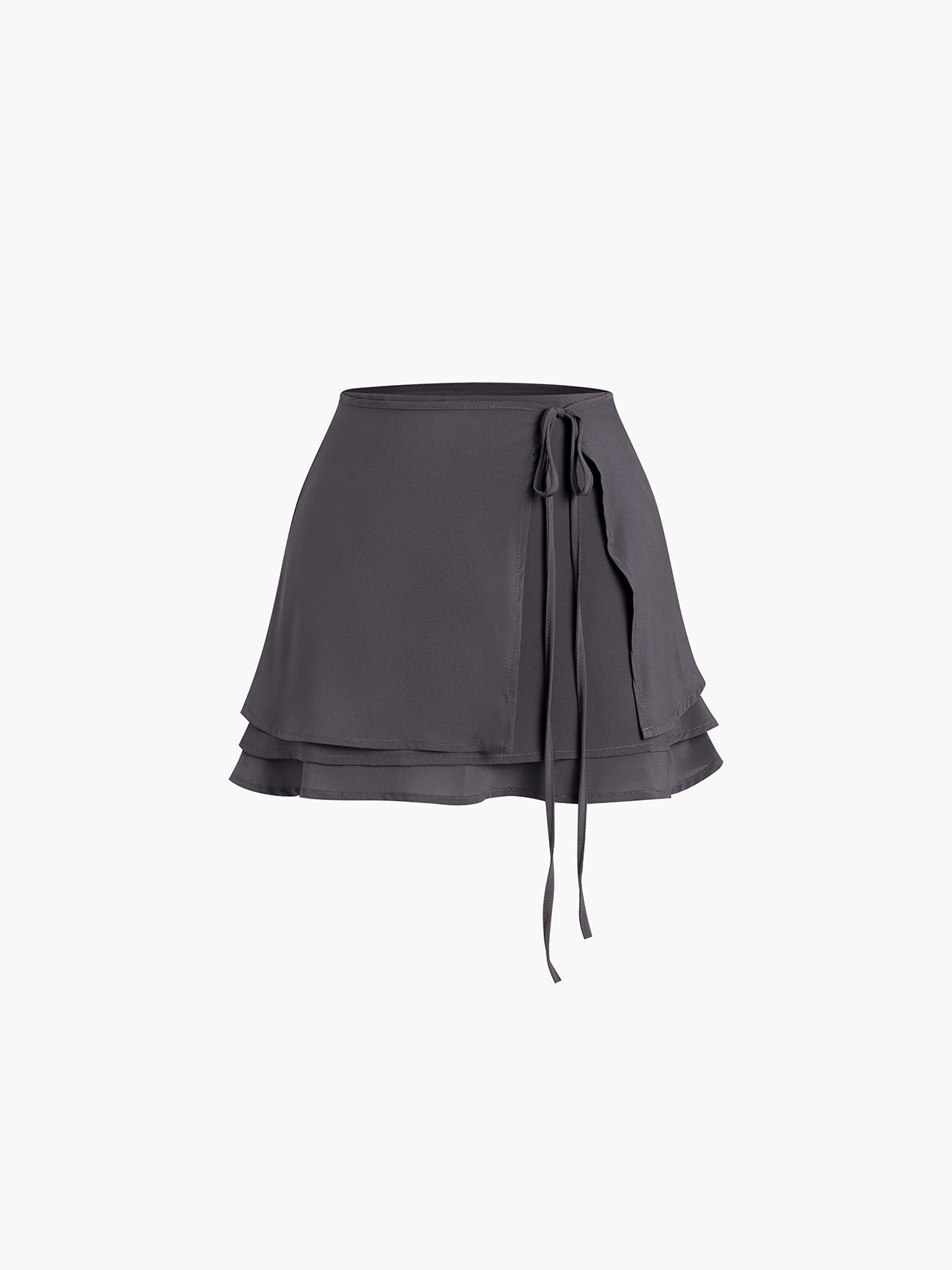 Ballerina Layered Ruffle Tie Front Skirt