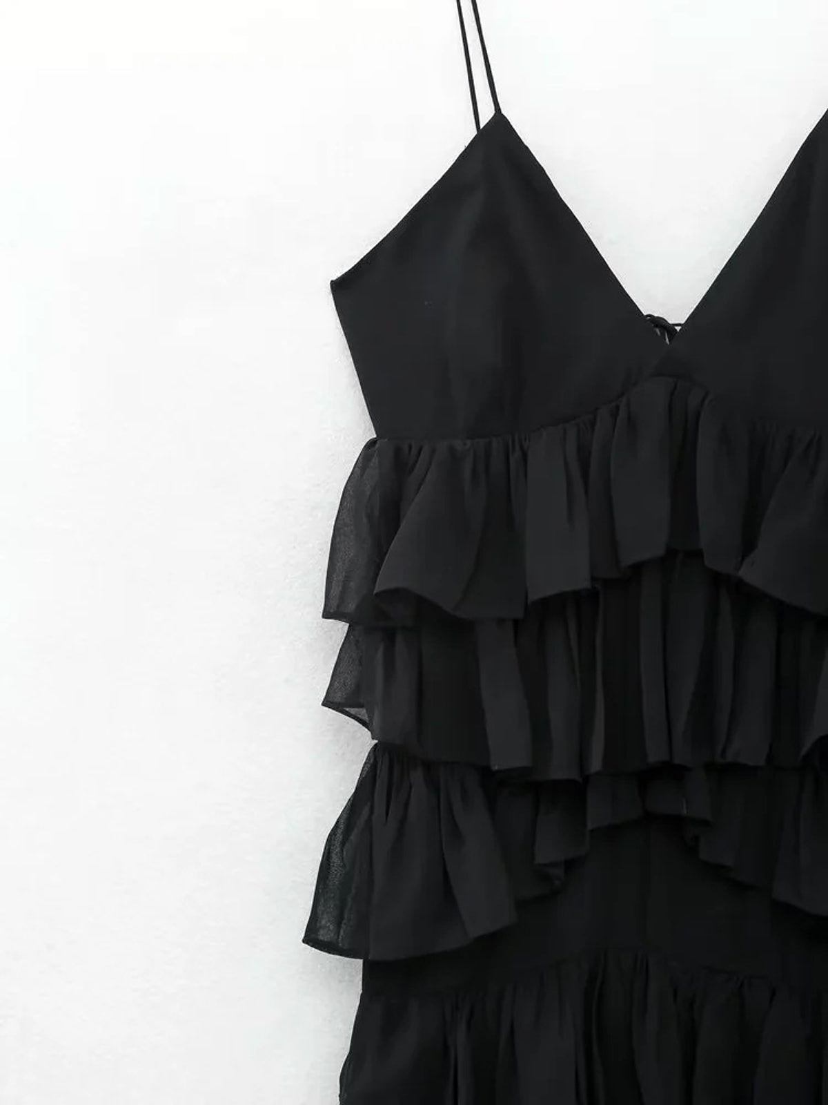 Ruffle Layered Midi Dress