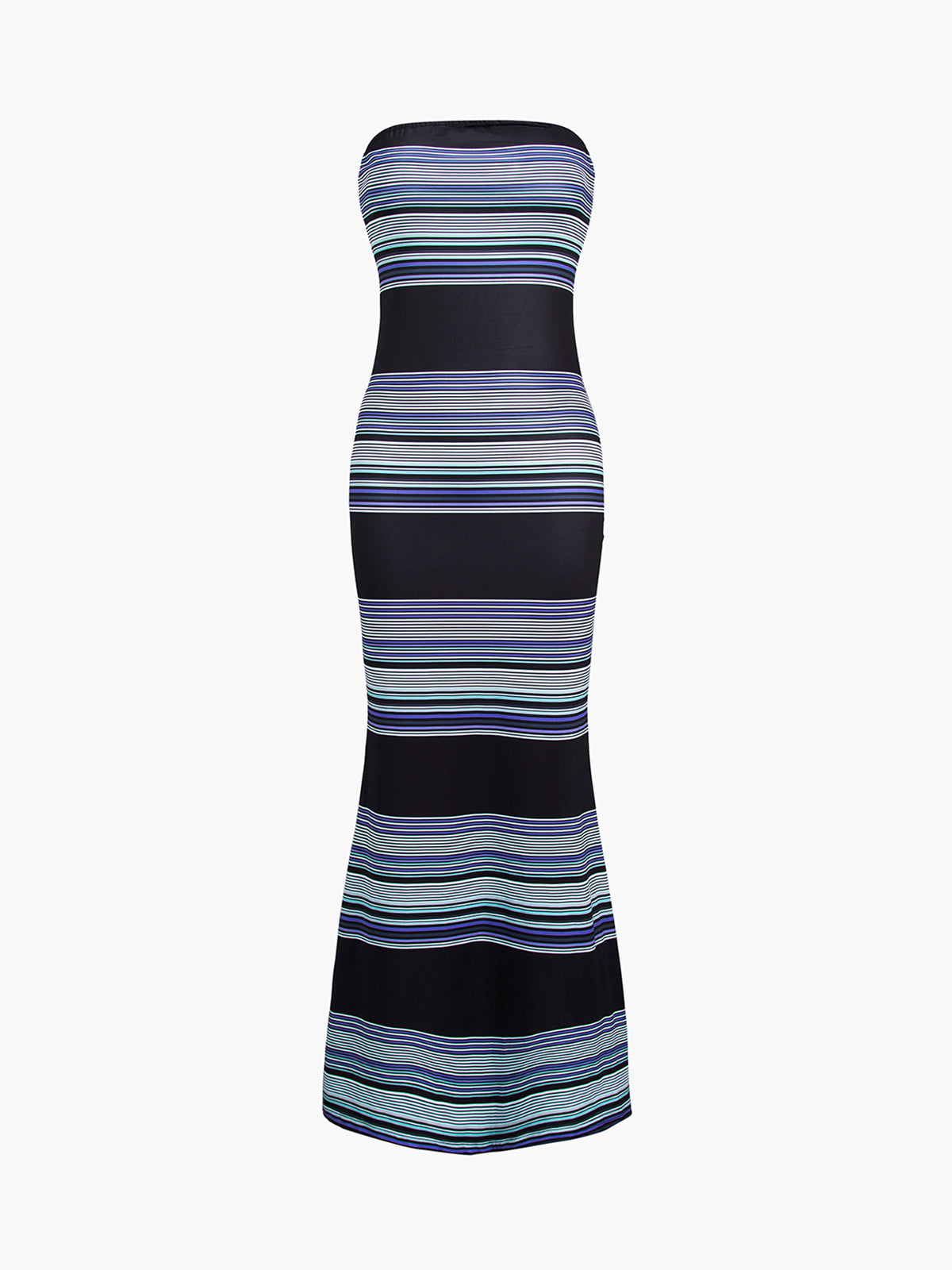 Stripe Tube Long Dress