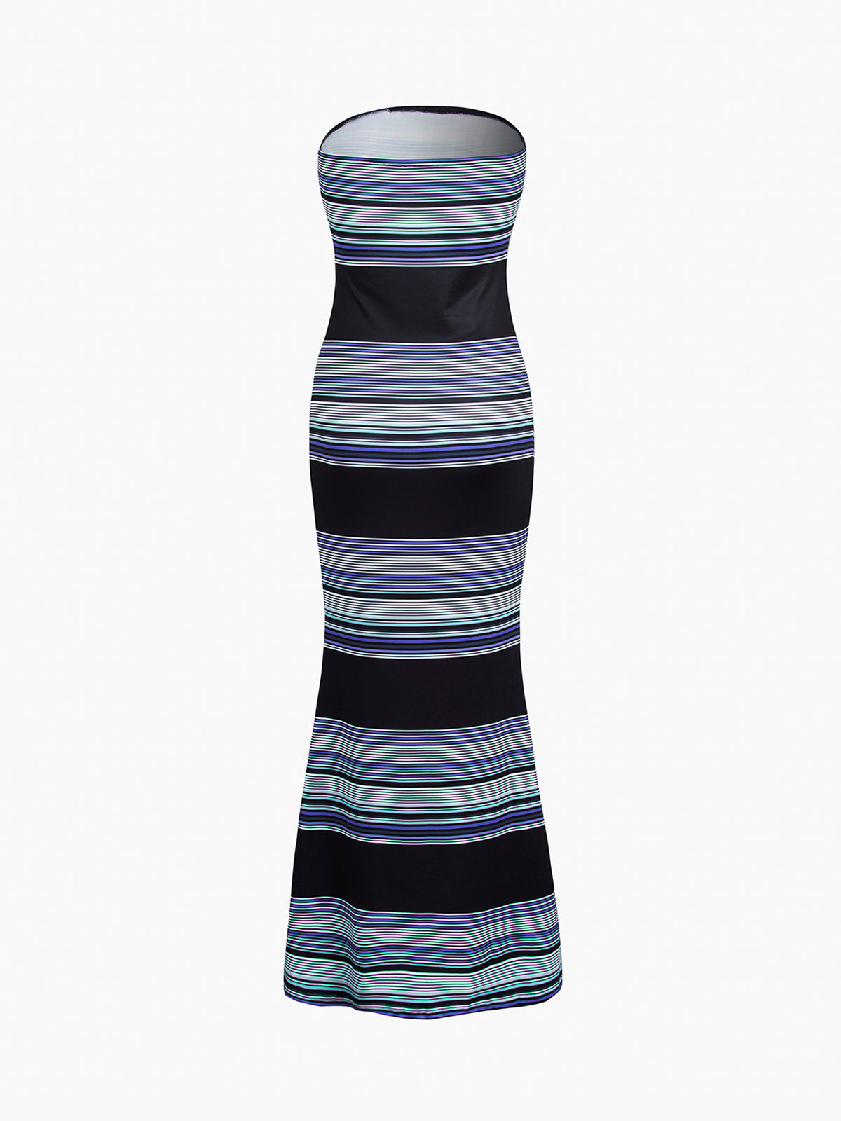 Stripe Tube Long Dress