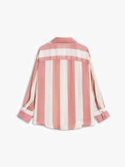 Pink Pinstripe Button Down Oversized Shirt