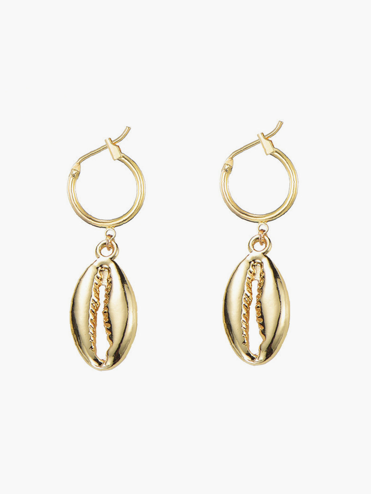 Cowrie Shell Drop Earrings