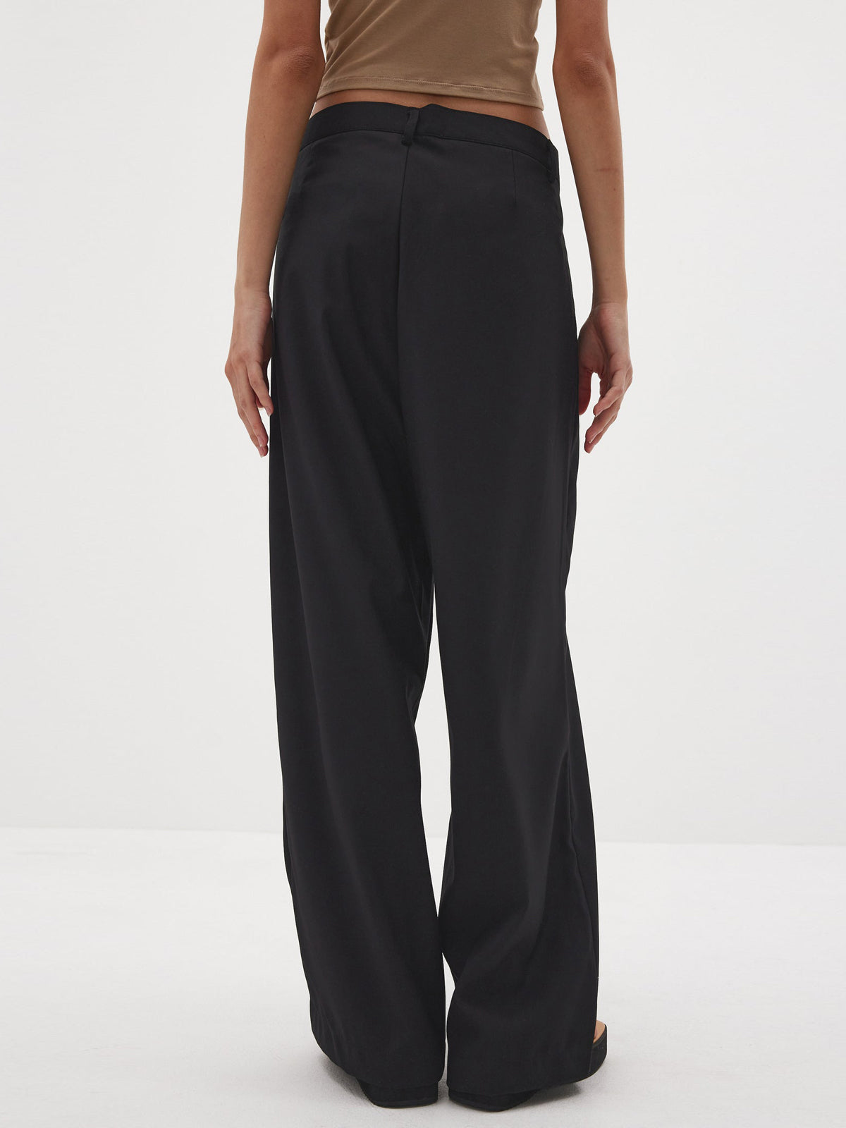 Low Rise Criss Cross Suit Pants