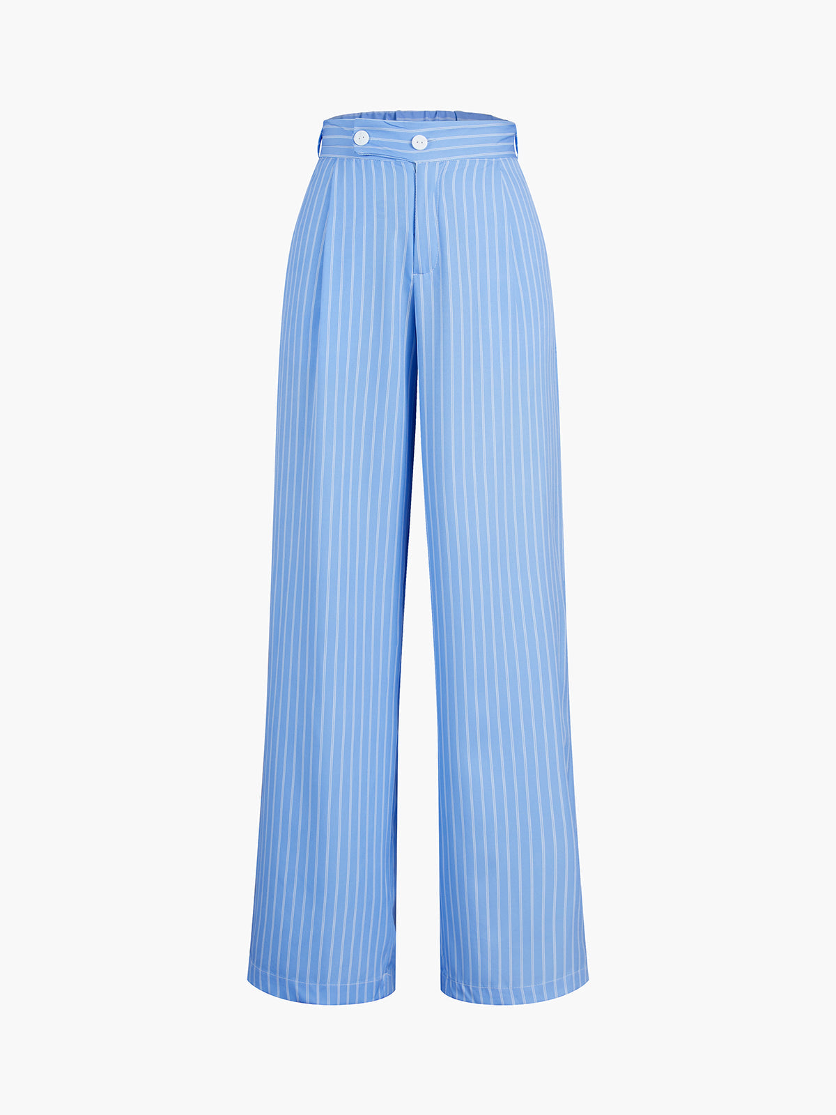 Sky Blue Pinstripe Tailored Pants