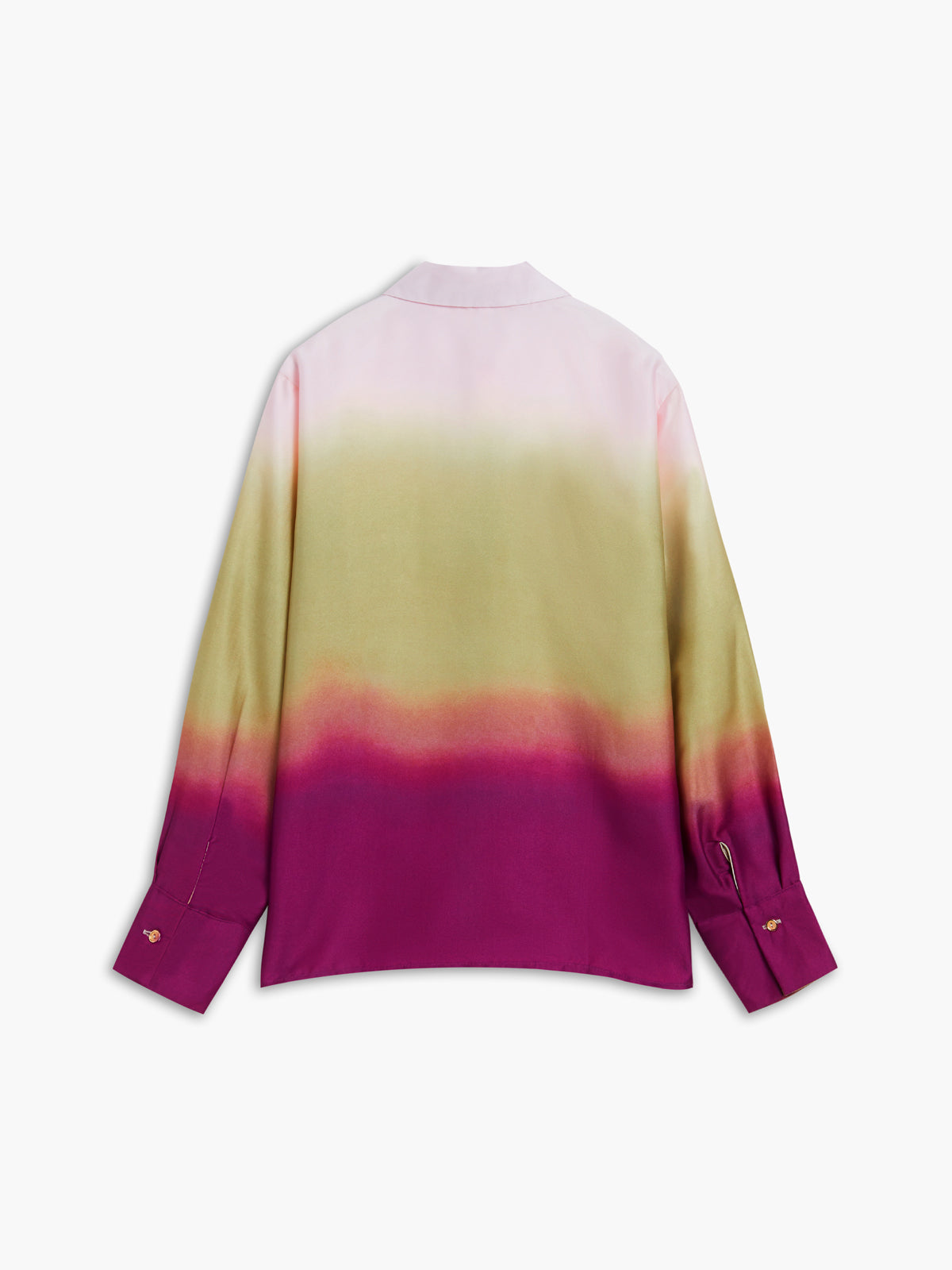 Oversized Tie Dye Satin Shirt