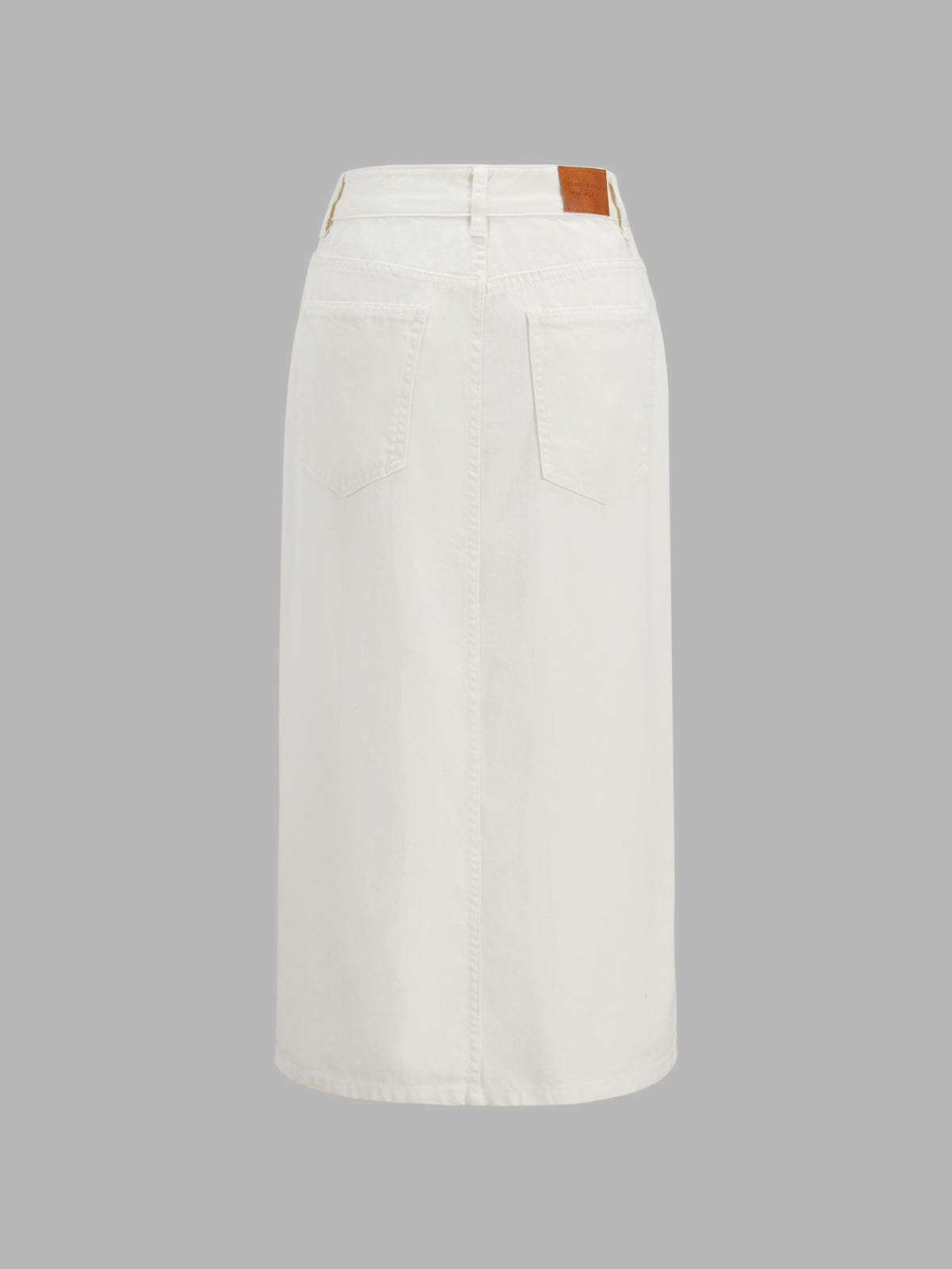 Utility Denim Maxi Skirt