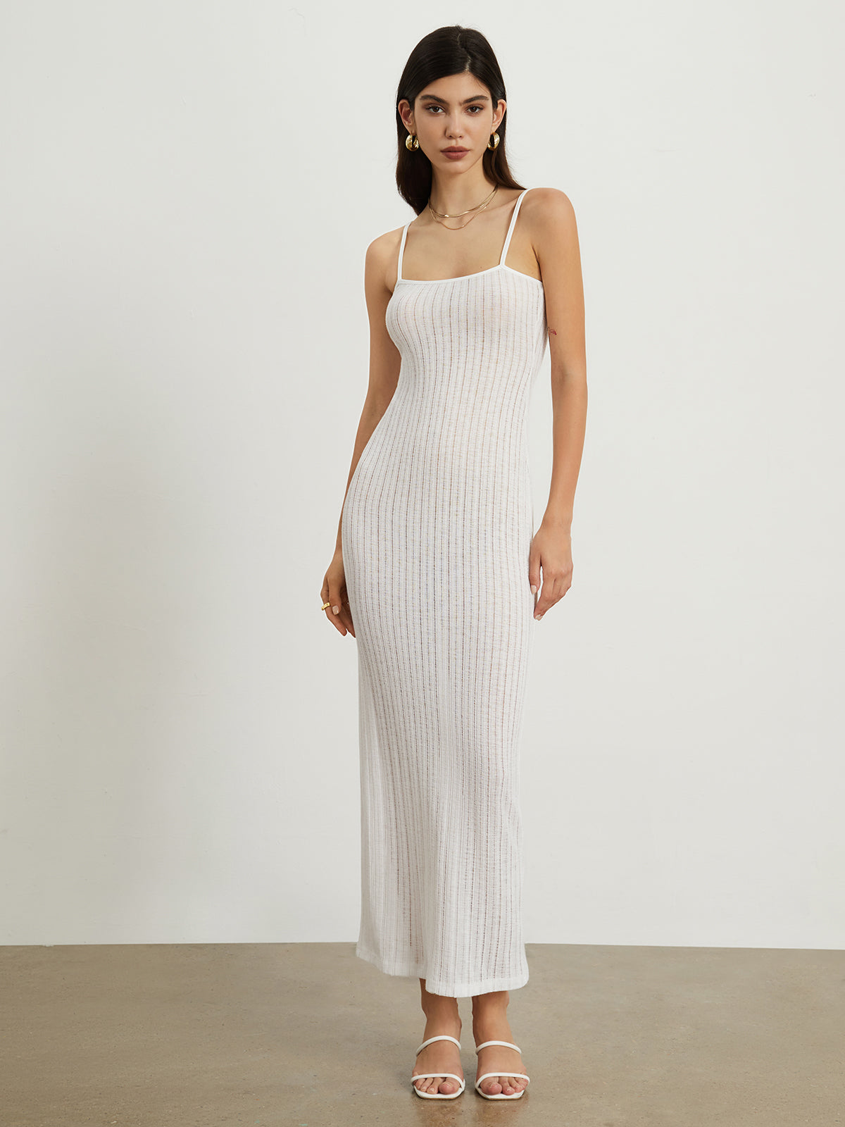 Basic Rib Midi Dress