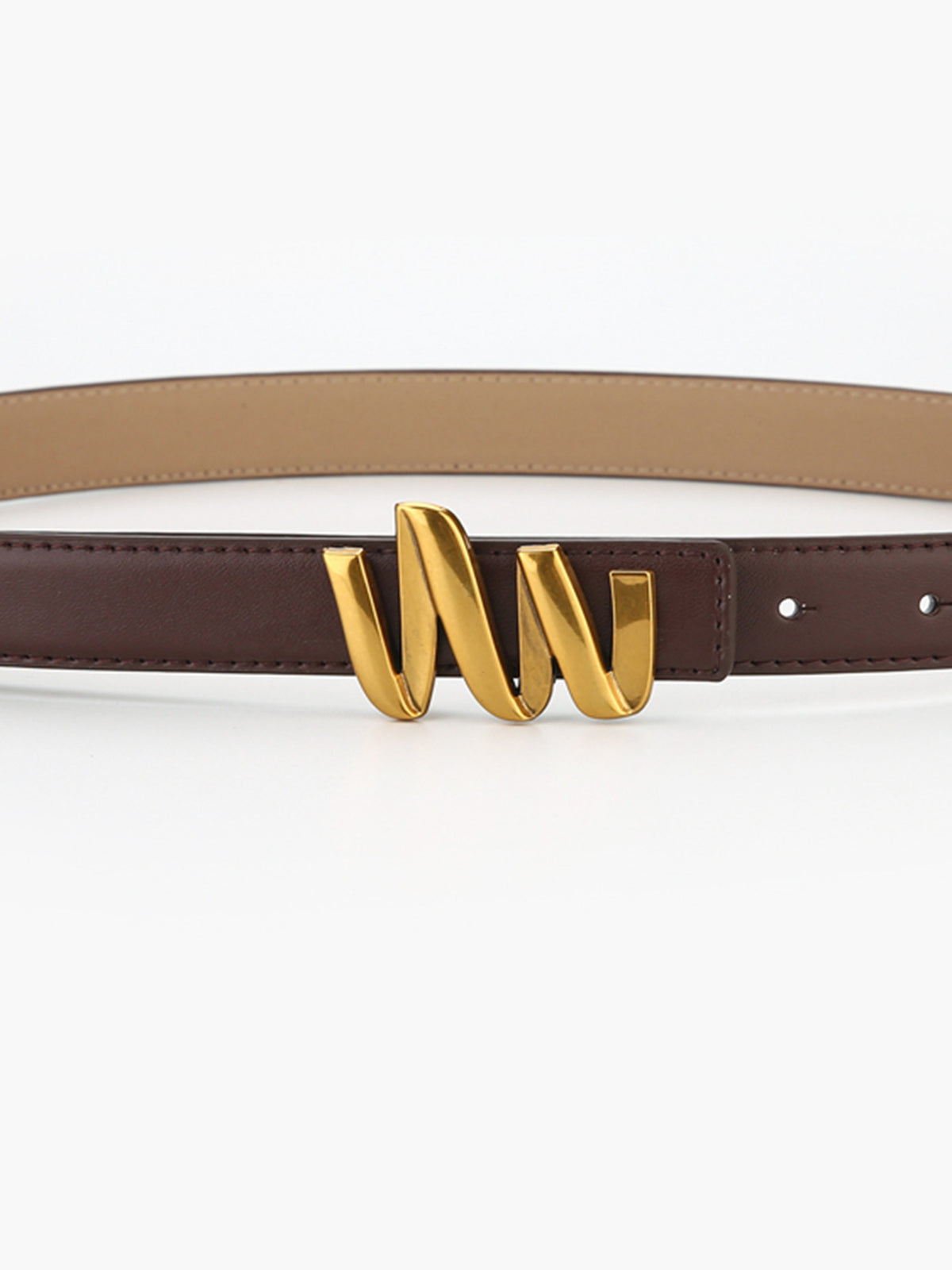 Wave Leather Belt