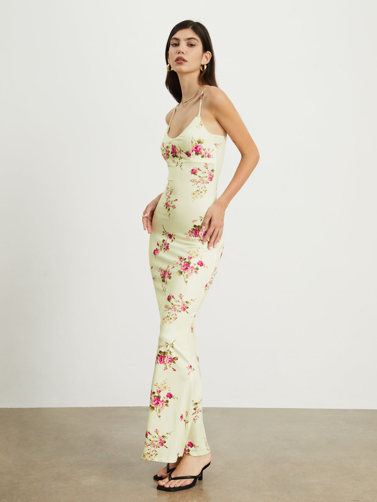 Floral Slip Long Dress