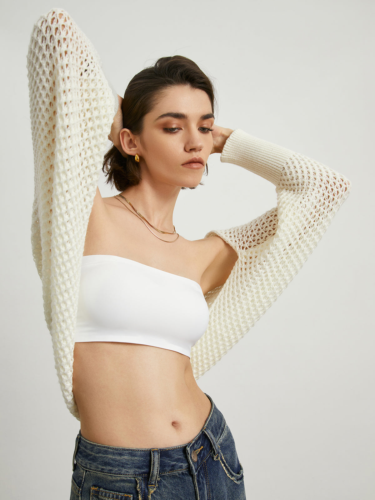 Pointelle Cardigan