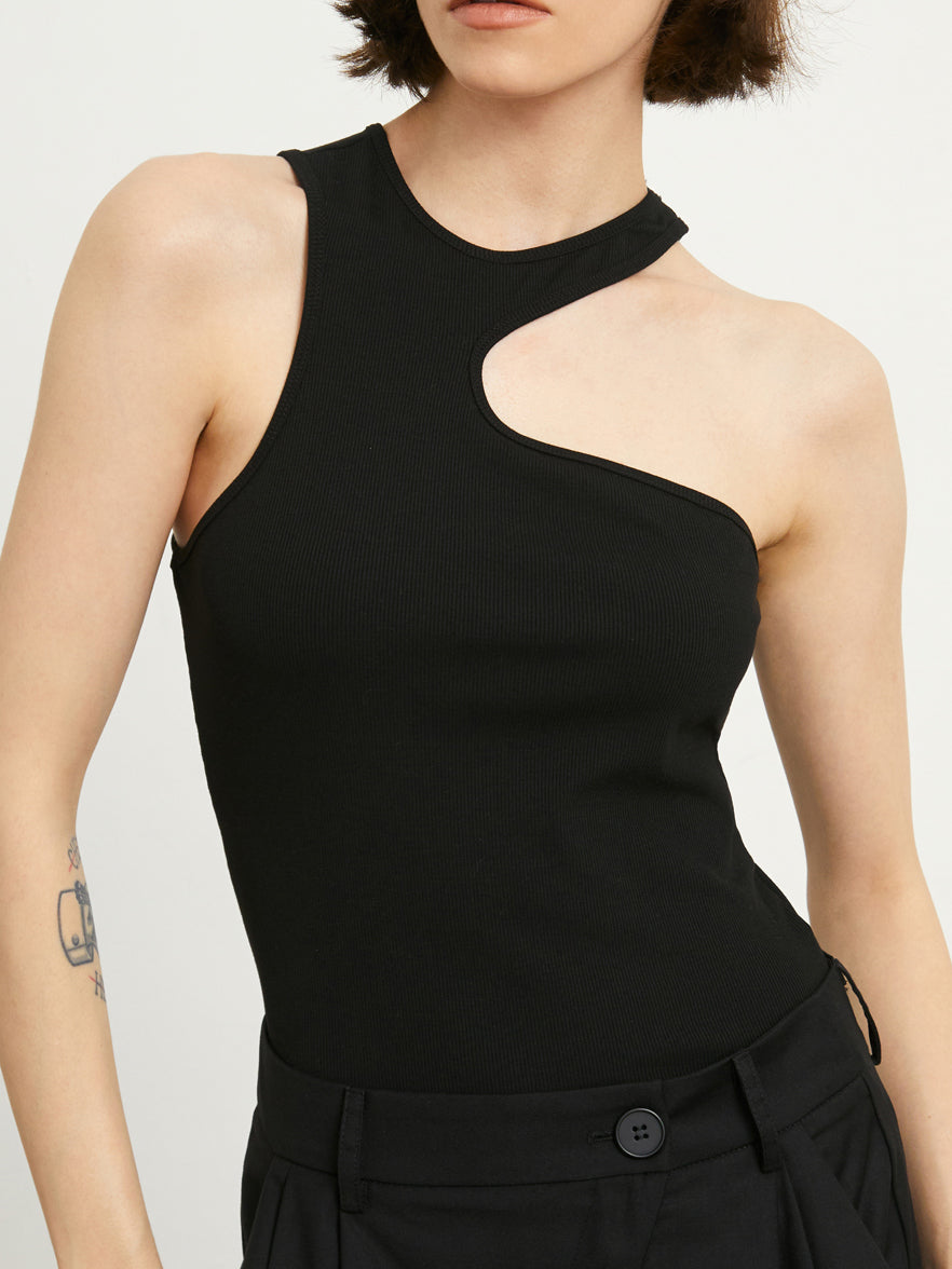 Basic Asymmetrical Bodysuit