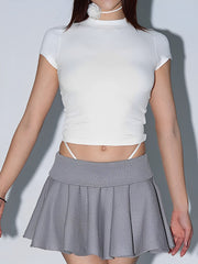 Basic Cap Sleeve Crop Top